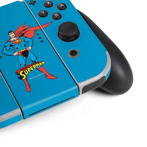 DC Comics Superman Classic Art Pose Nintendo Switch OLED (2021) Skin